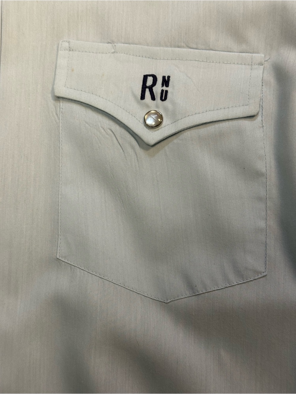 Vintage Shepler’s Western Work Shirt in Light Blue Half Sleeve Men’s Sz 15 1/2 - Picture 5 of 5